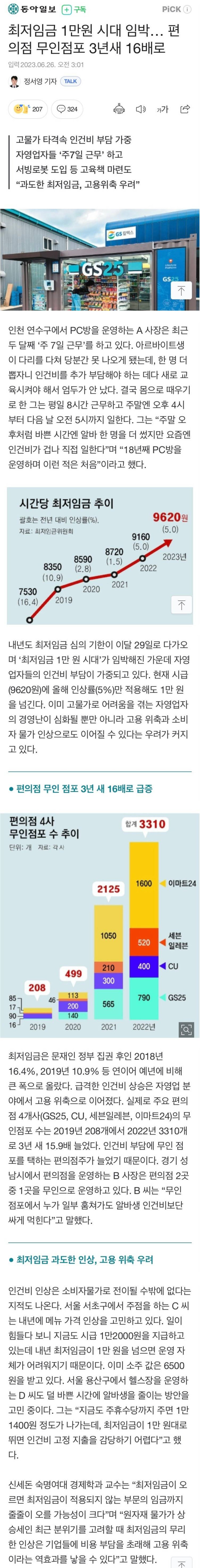 급격히 늘어나는 무인점포